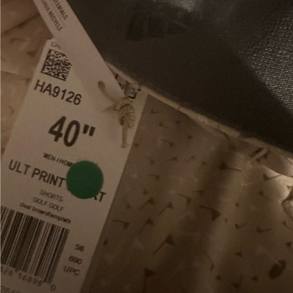 NEW Men ADIDAS Ultimate 365 Flag Print Golf Short HA9126 Clear Brown Hemp 10” - Picture 2 of 8